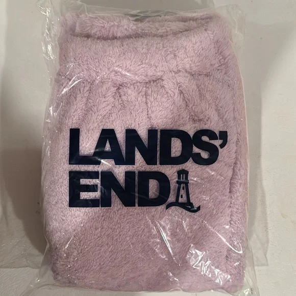 Lands' End Fuzzy Jogger Pants, Girl's, Size: L (10-12) - Picture 2 of 2